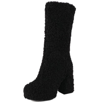 Women's Mid-Calf Fluffy Boots
