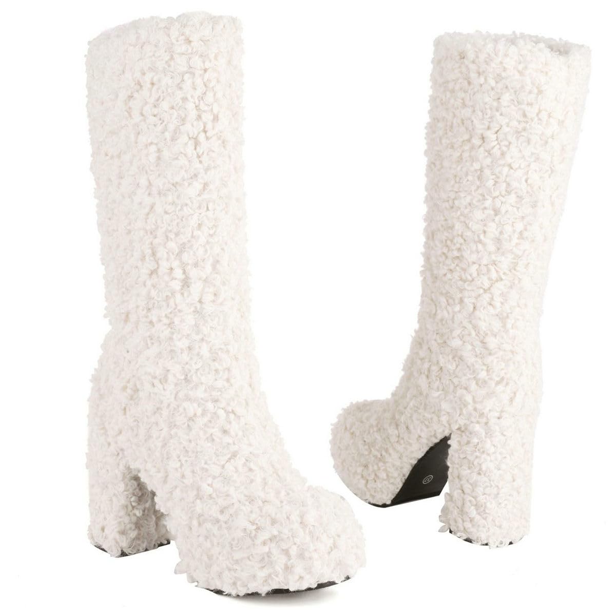 Women's Mid-Calf Fluffy Boots