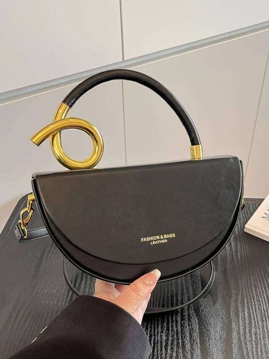 Stylish Solid Color Handbag/Crossbody Bag