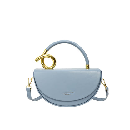 Stylish Solid Color Handbag/Crossbody Bag