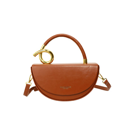 Stylish Solid Color Handbag/Crossbody Bag