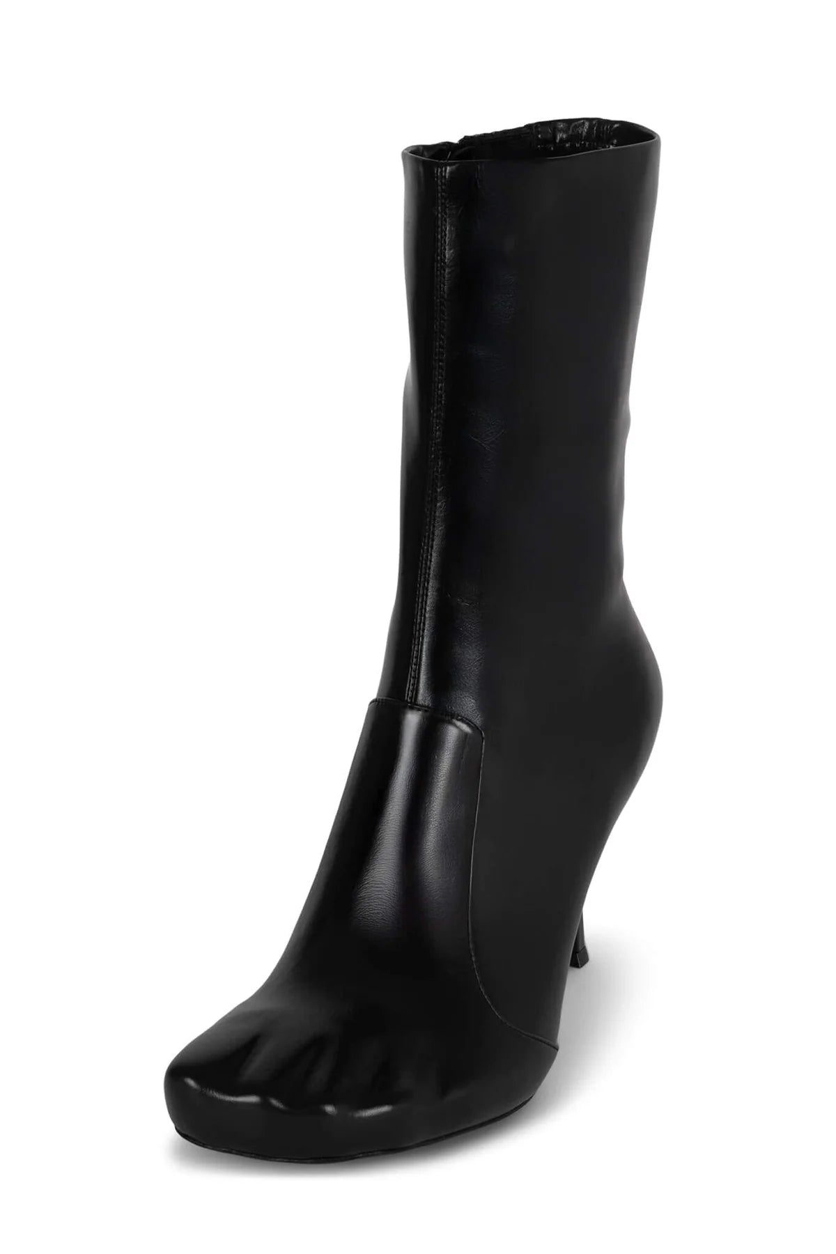 Embossed Toes Mid-calf Stiletto Boots