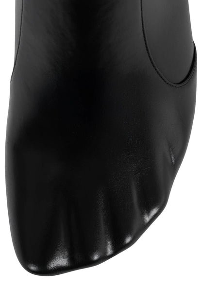 Embossed Toes Mid-calf Stiletto Boots