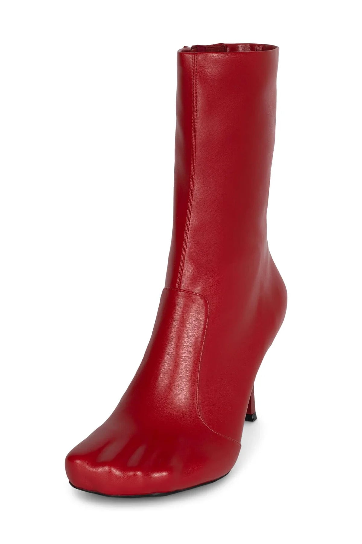 Embossed Toes Mid-calf Stiletto Boots