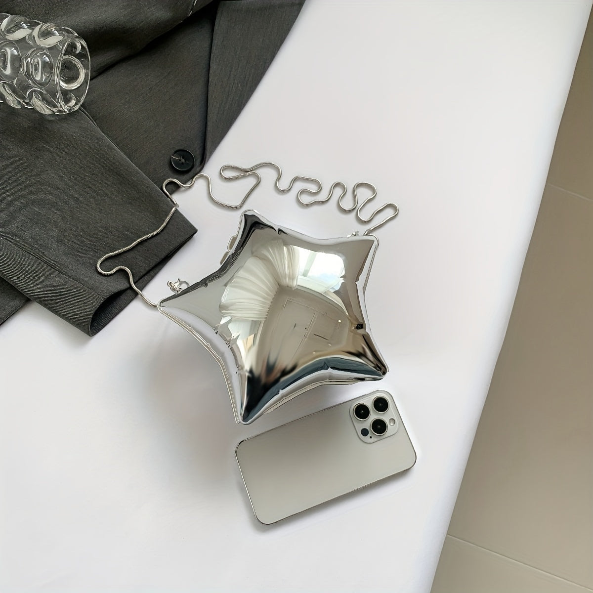 Acrylic Star Shoulder Evening Bag