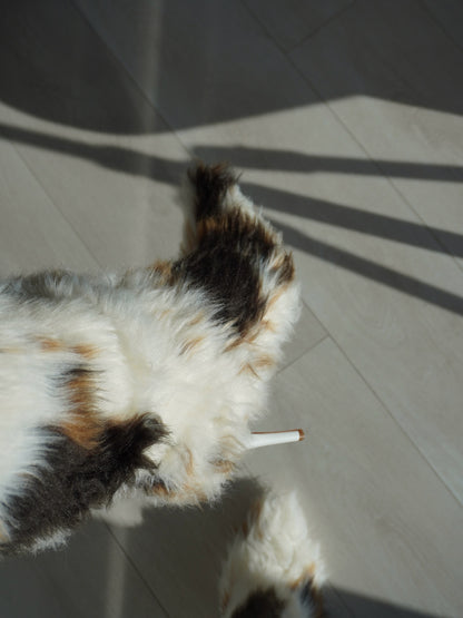 Cow Print Faux Fur Pointed-toe Stiletto Boots