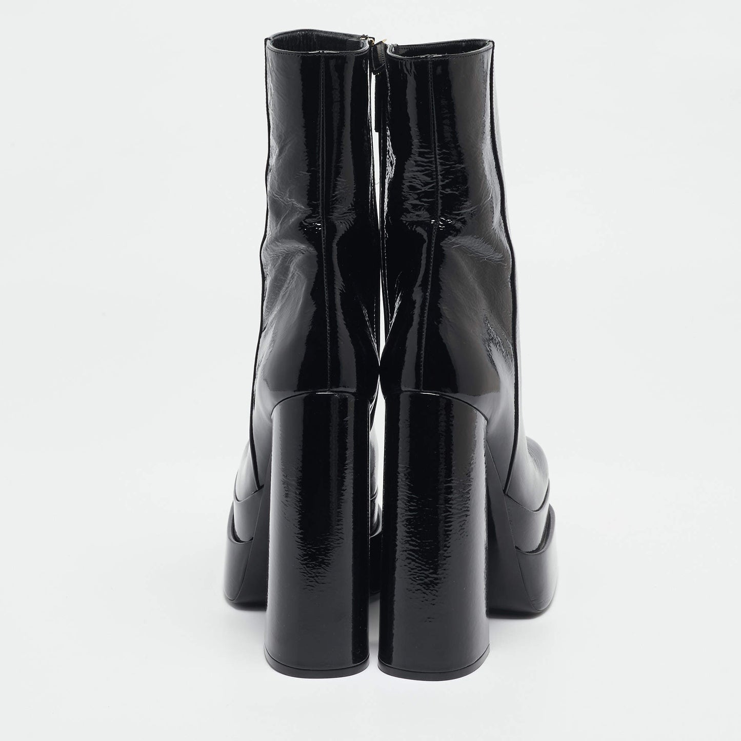 Double Platform Leather Boots