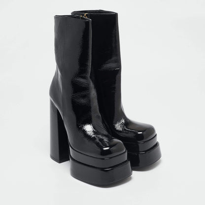 Double Platform Leather Boots