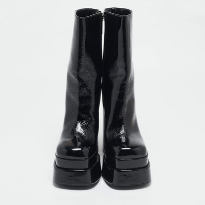 Double Platform Leather Boots