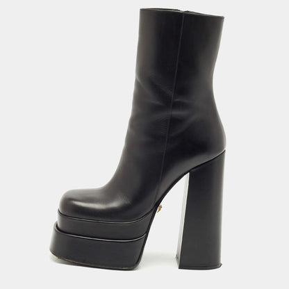 Double Platform Leather Boots