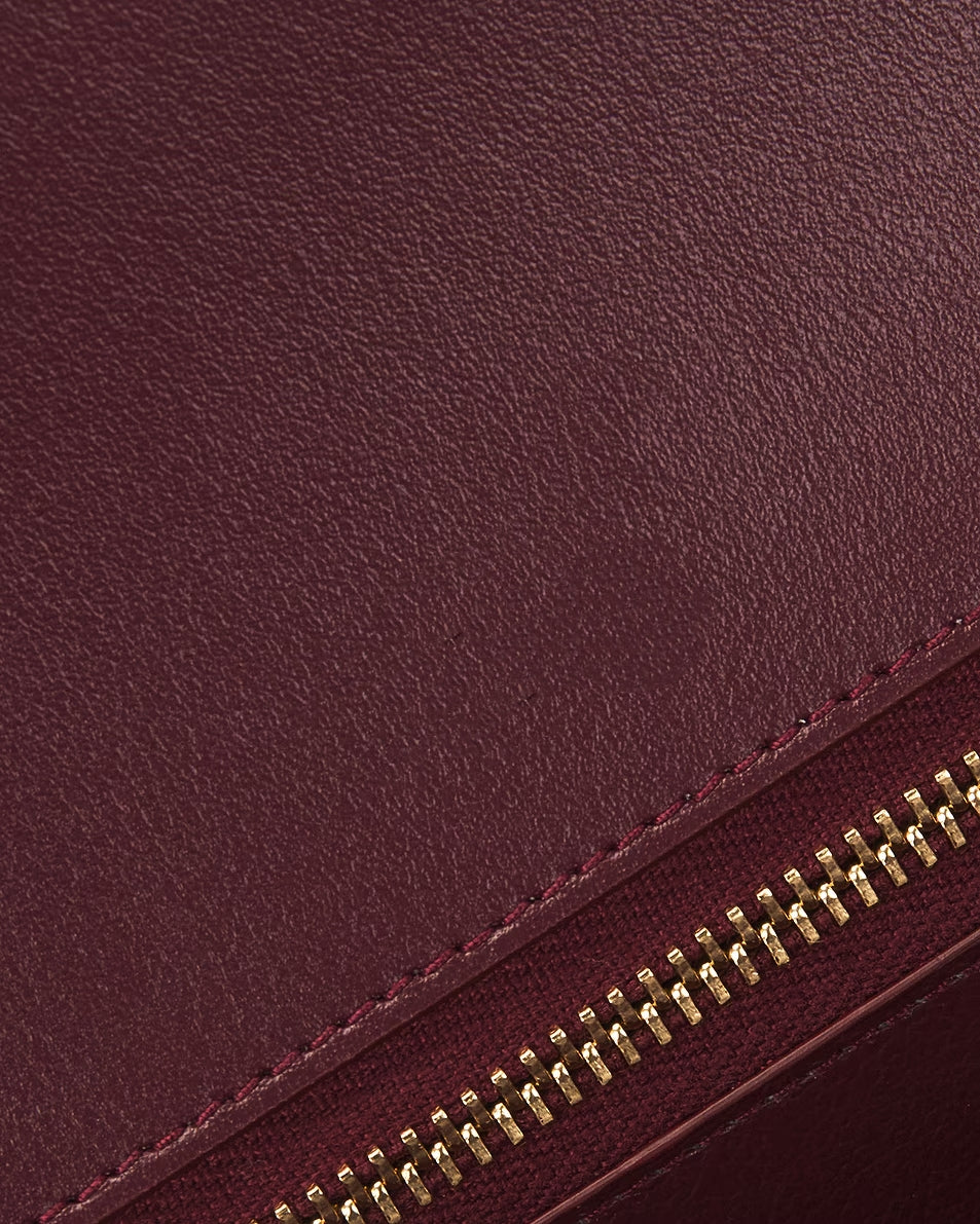 Quilted Patent Leather Chain Pouch