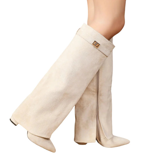 Suede Knee High Boots