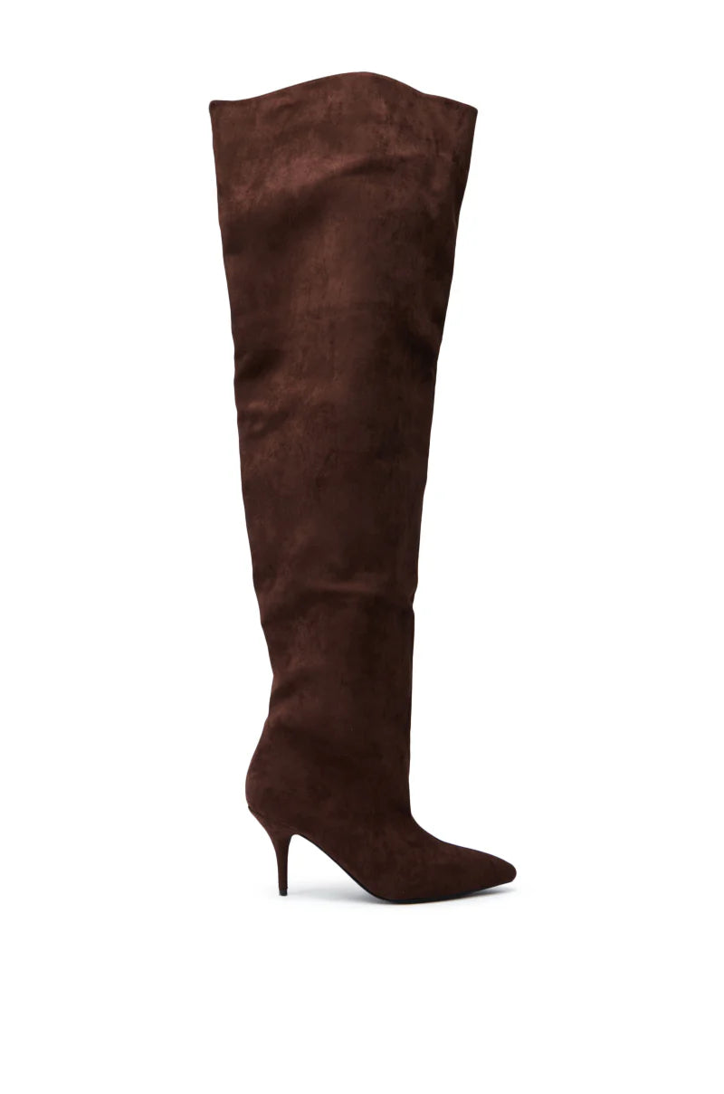 Suede Over-the-knee Stiletto Boots