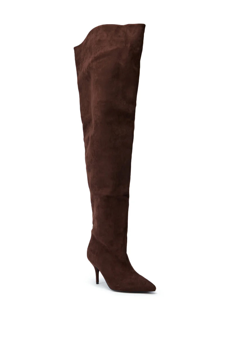 Suede Over-the-knee Stiletto Boots