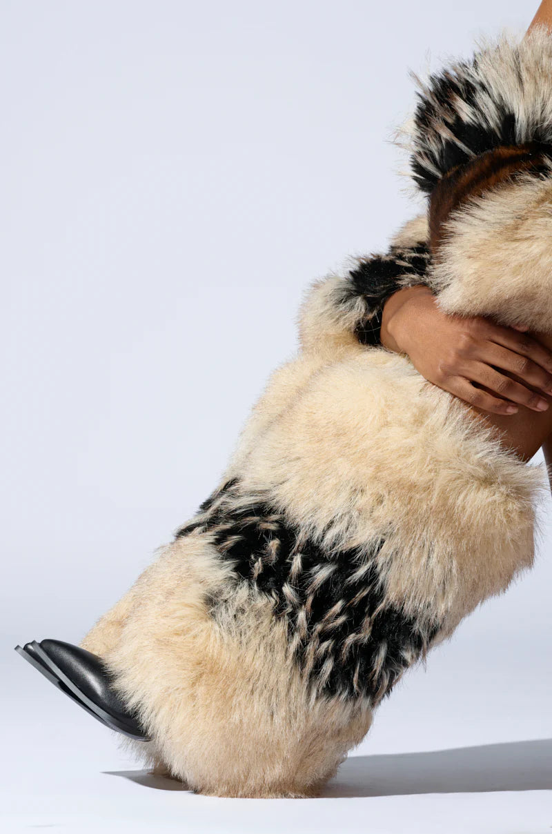Multi Fur Stiletto Boots