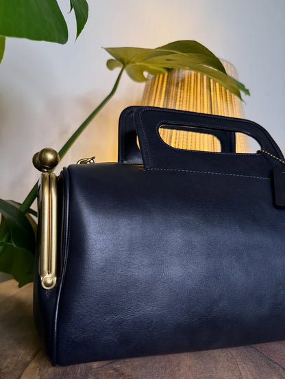 Double Entry Satchel Bag