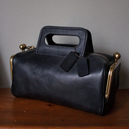 Double Entry Satchel Bag