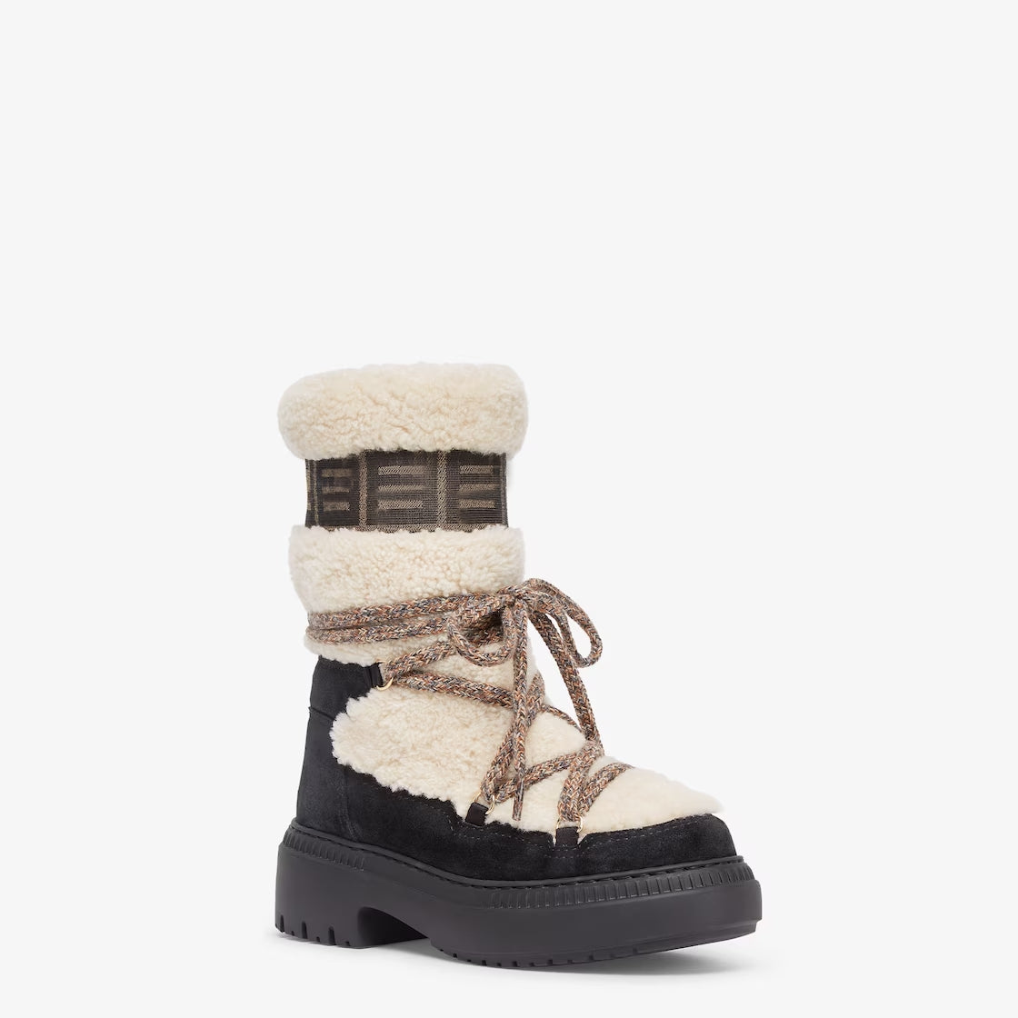 Chic Fleece And Suede Patchwork Boots