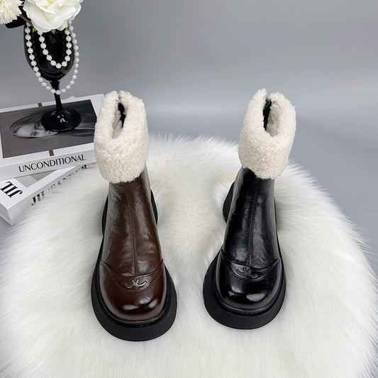 Fleece Chelsea Ankle Boots