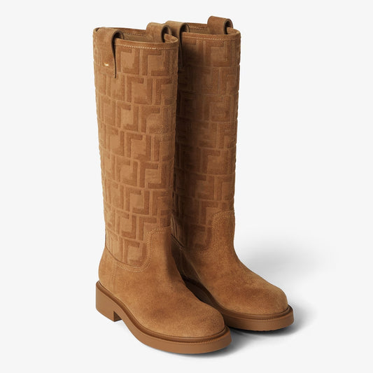 Light Brown Suede Boots