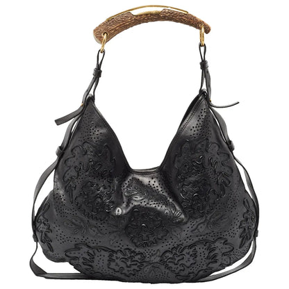 Black Carved Handbag