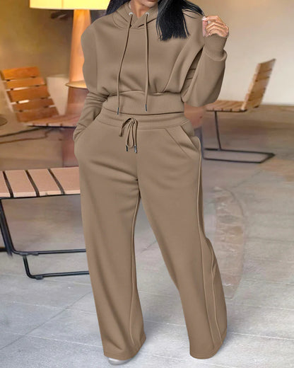 Casual Hoodie 2 Piece Set