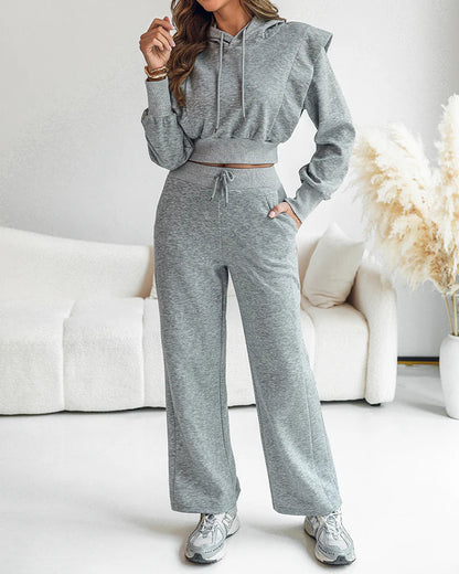 Casual Hoodie 2 Piece Set