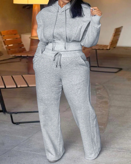 Casual Hoodie 2 Piece Set