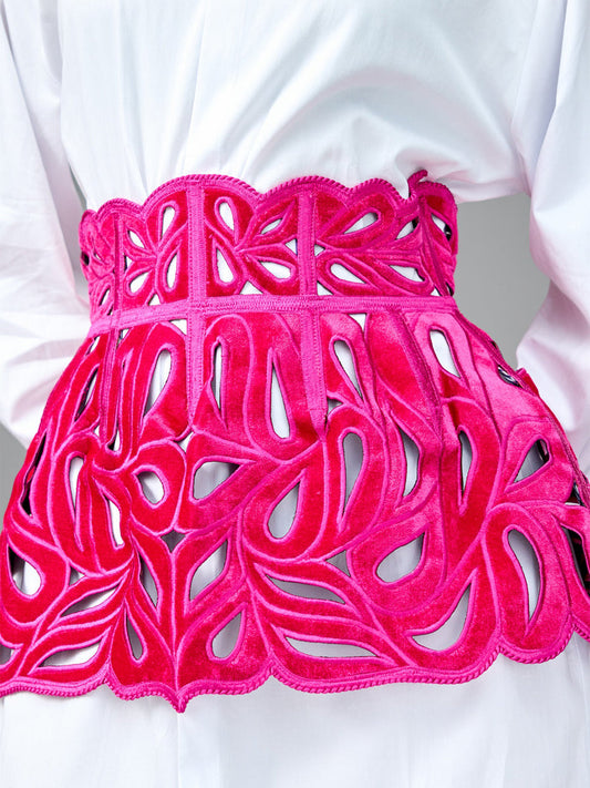 Fasion Zip Up Peplum Belt Skirts