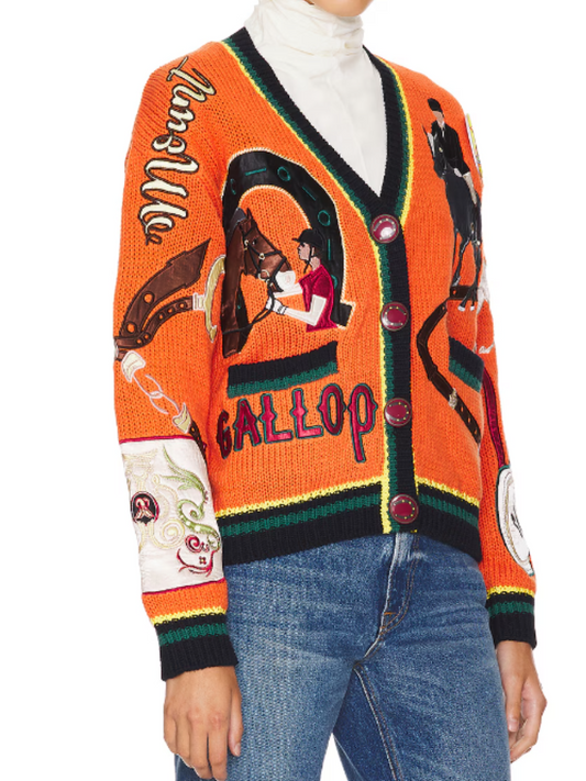 Printed Knit Cardigan