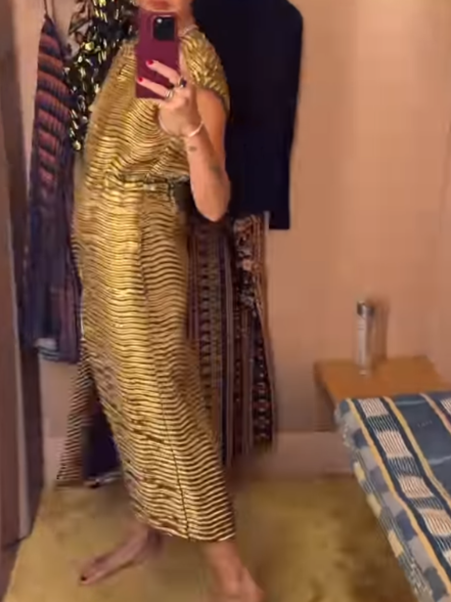 Golden Sleeveless Dress
