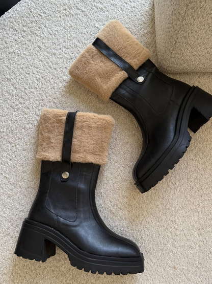 Plush Tall Heel Boots