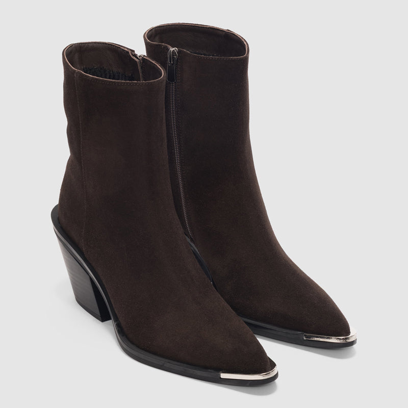 Pointed-Toe Ankle Boots