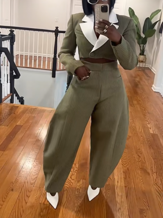 Pinstripe Suit