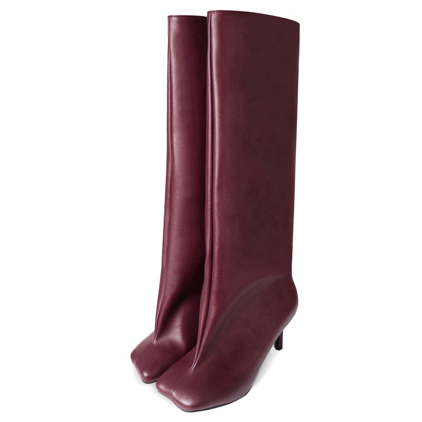 Women's Suede Square Toe Knee-high Boots