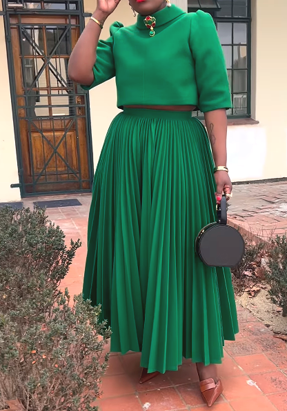 Bright Green Elegant 2pc Set