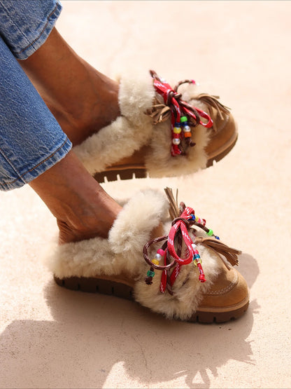 Warm Celebration Shearling Loafers
