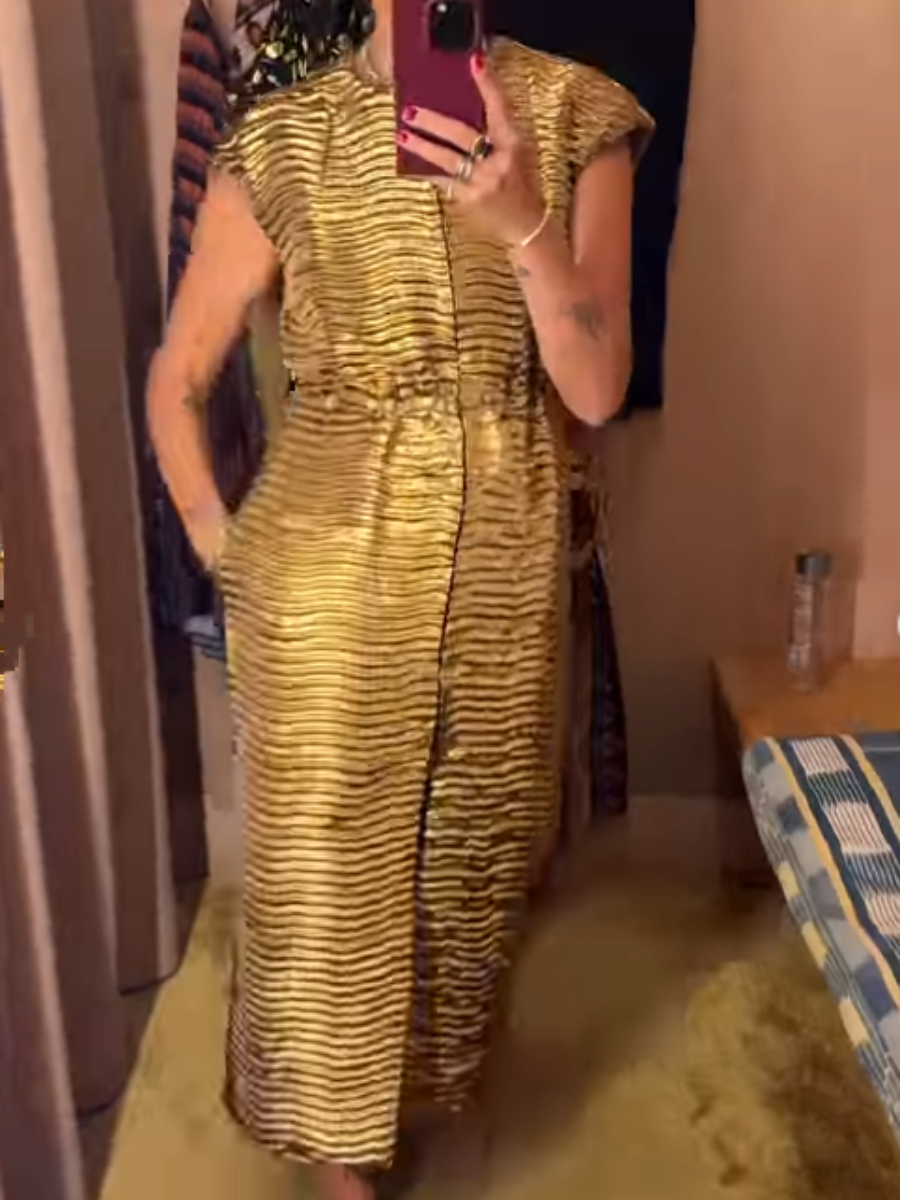 Golden Sleeveless Dress