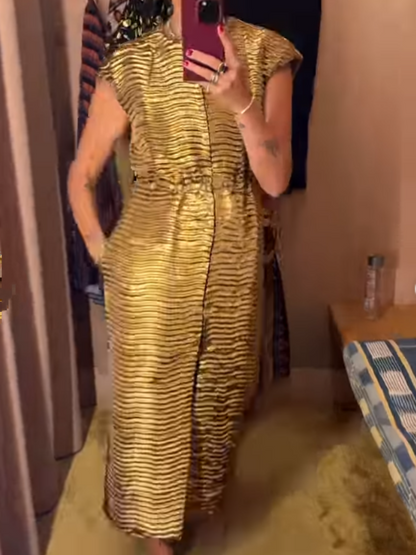 Golden Sleeveless Dress