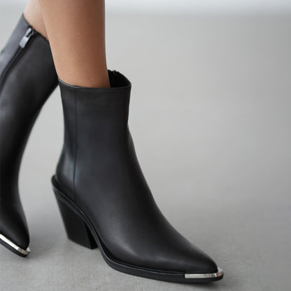 Pointed-Toe Ankle Boots