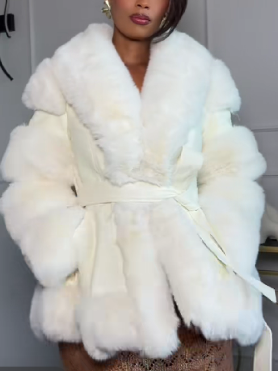 Waisted Plush Jacket