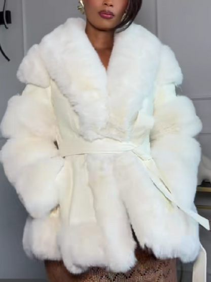 Waisted Plush Jacket