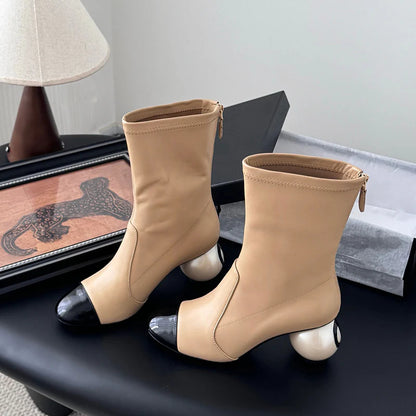 Double C Mid-calf Boots