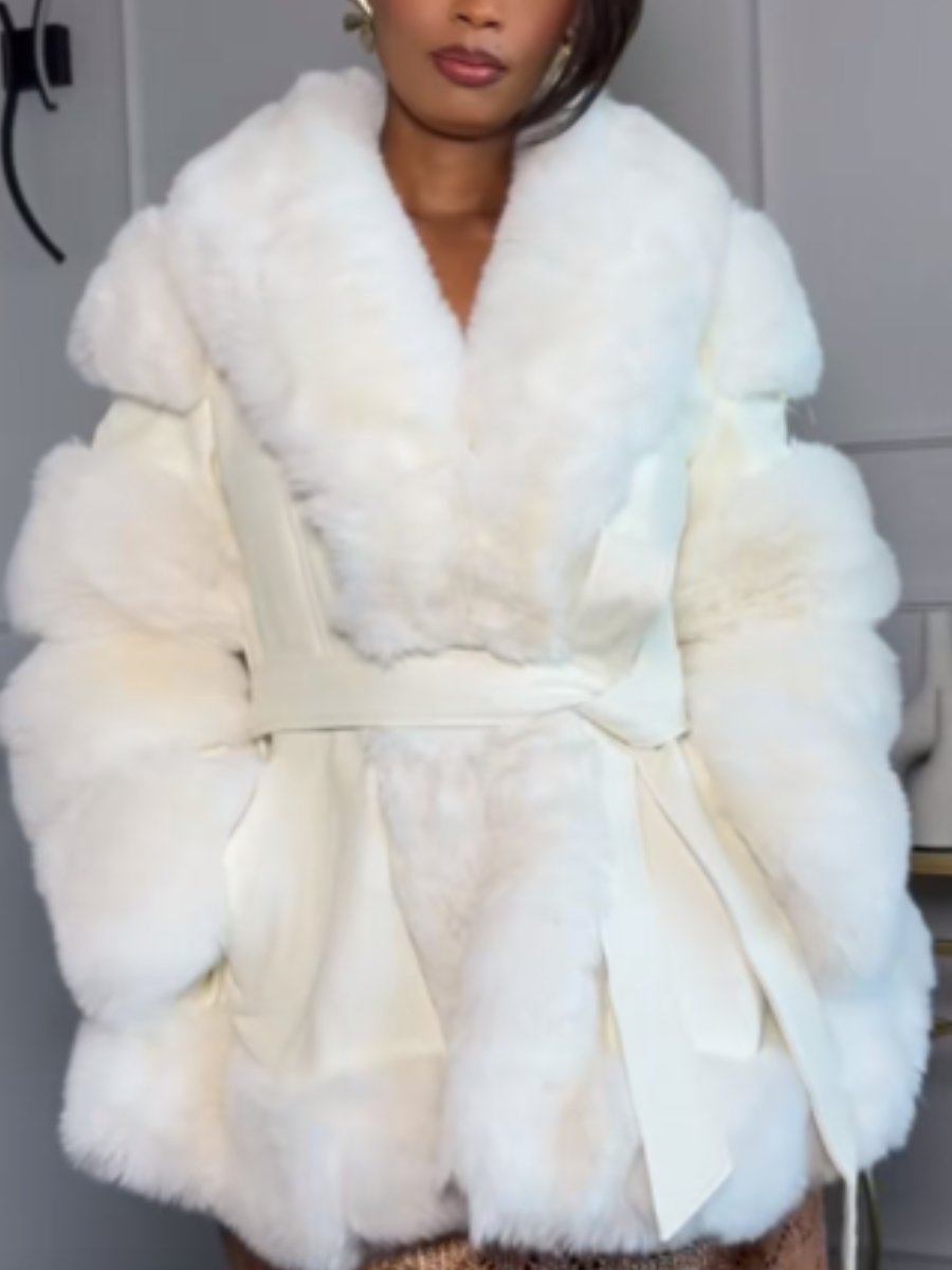 Waisted Plush Jacket