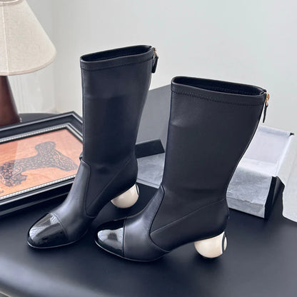 Double C Mid-calf Boots