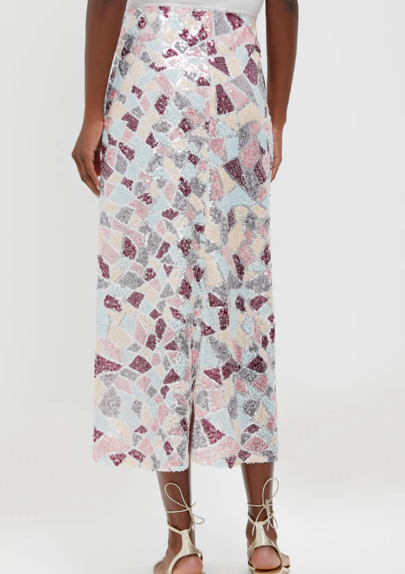 Demure Sequin Skirt