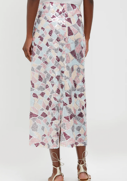 Demure Sequin Skirt