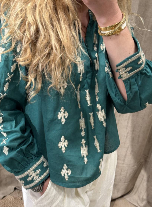 Chic Embroidery Blouse