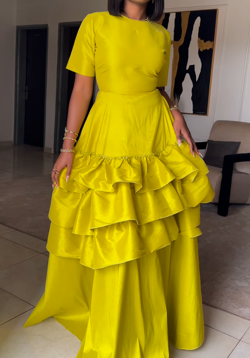 Demure Ruff Occasion Dress