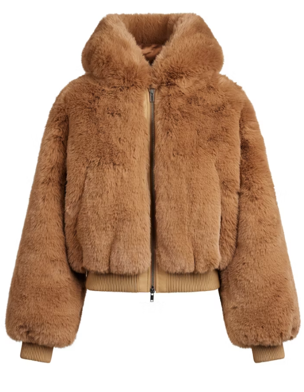 Fab Faux Fur Hoodie Jacket